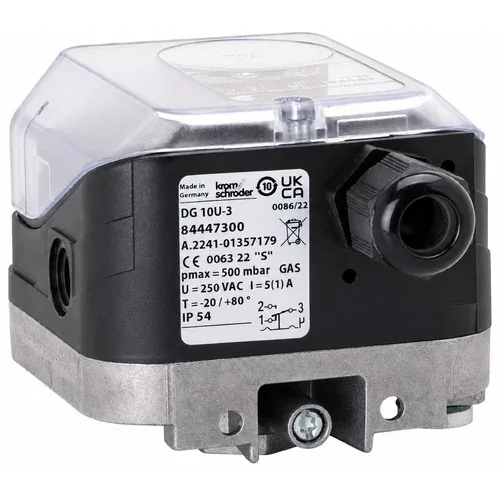 Honeywell Kromschröder DG 10U-3 Gas Pressure Switch &mdash; Pressure Switches by Honeywell Kromschröder, Order No. 84447300