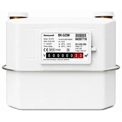 Honeywell Elster BK-G25M Diaphragm Gas Meter G25