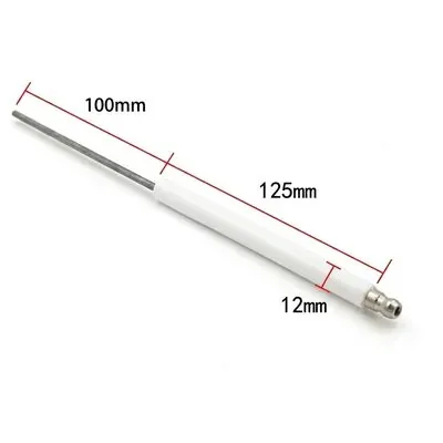 Ignition Electrode 12mm Insulator — 125mm x 100mm, Standard Stock