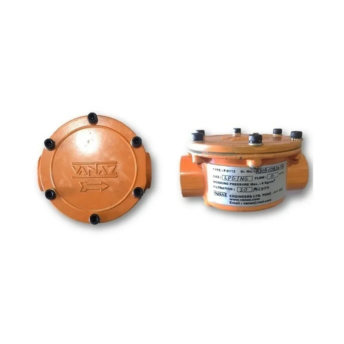 Vanaz F0112 Gas Filter &mdash; Filters by Vanaz, Type F0112